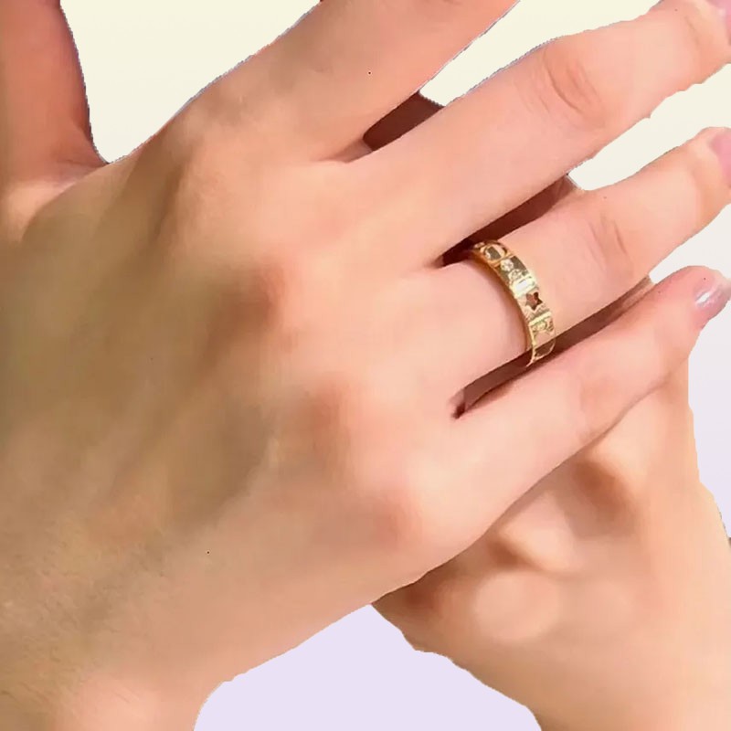 Wedding Ring Fashionable And Exquisite Popular Designer Ring 18k Gold Plated Classic Quality Jewelry Accessories Selected