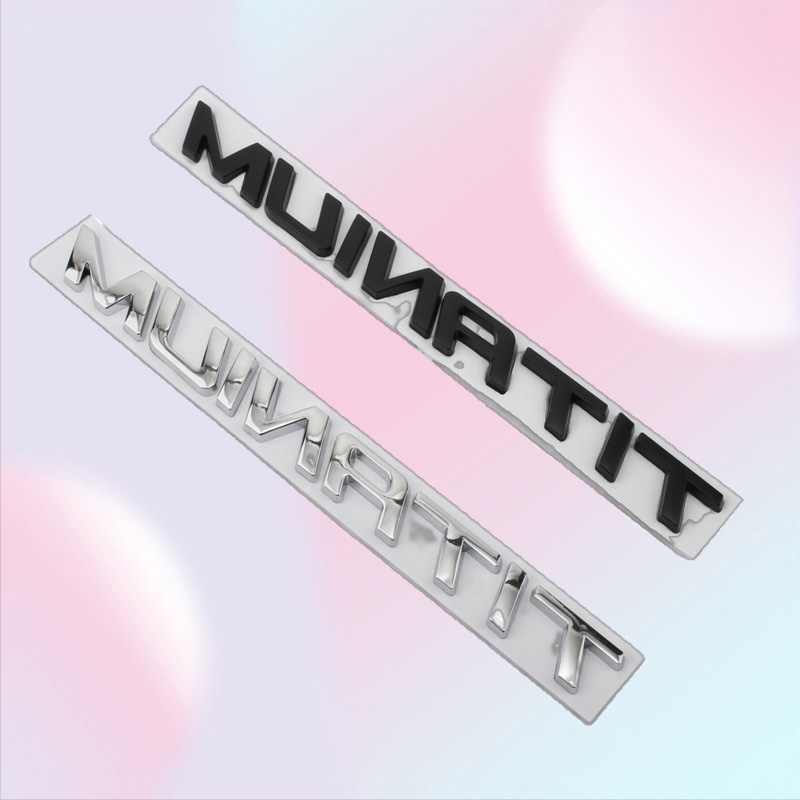 2025 new 3D Metal TITANIUM Car Rear Trunk Emblem Chrome Badge Sticker Decals for eo F150 Ranger Focus Everest Mustang Explorer9760802 Free s