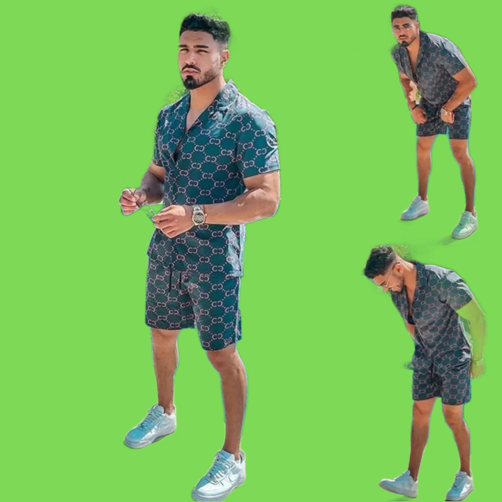 Mens Beach Designers Tracksuits Summer Suits Fashion T Shirt Seaside Holiday Shirts Shorts Sets Man S Luxury Set Outfits