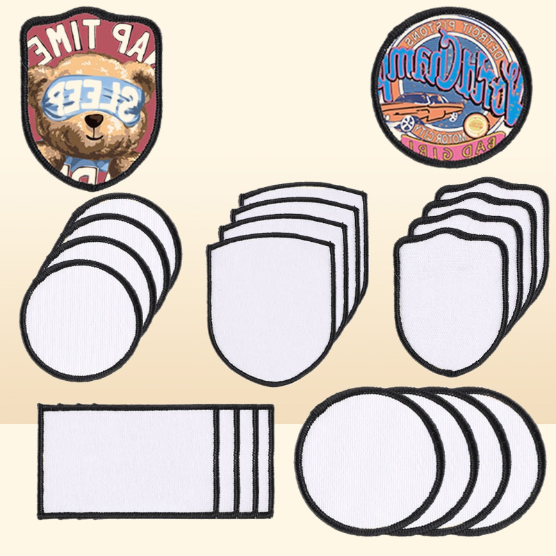 sublimation blank patches Fabric Ironon Blanks Fabric Repair Patch for DIY Hats Shirts Shoes Supplies