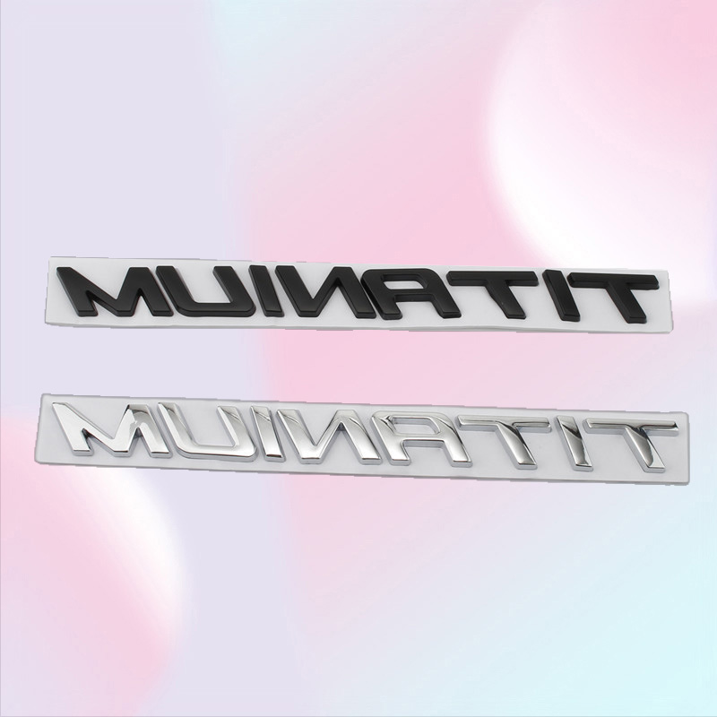 2025 new 3D Metal TITANIUM Car Rear Trunk Emblem Chrome Badge Sticker Decals for eo F150 Ranger Focus Everest Mustang Explorer9760802 Free s