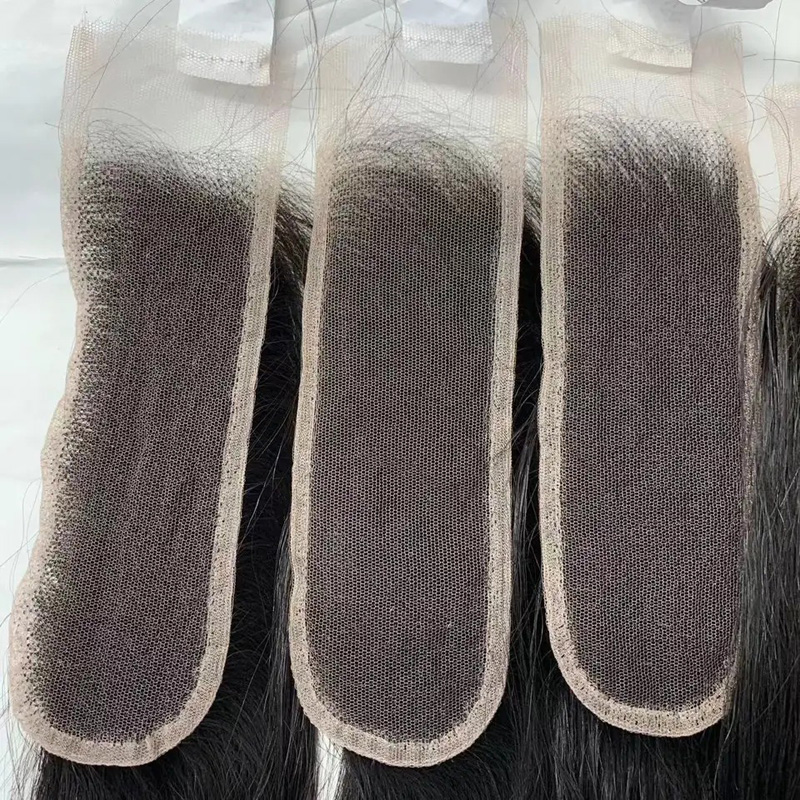 HD 2X6 Lace Closure Silky Straight Brazilian Peruvian Indian 100% Human Hair Wefts With 2*6 Closures Natural Color 10-30inch