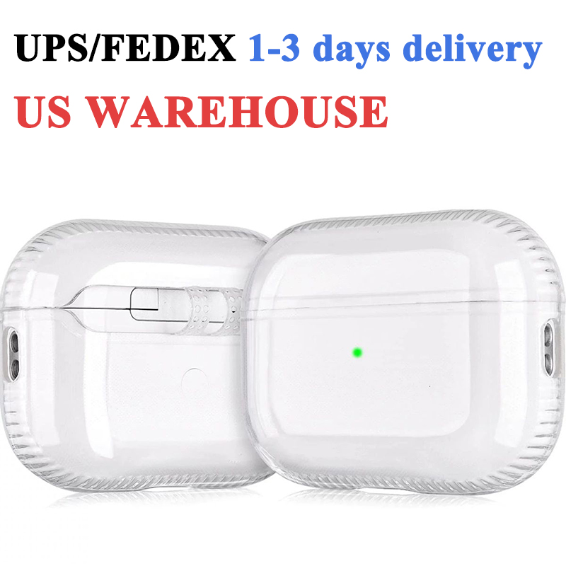 USA Stock 1-3days Delivery UPS/DHL/FEDEX For Airpods pro 2 3 4 2nd generation Earphones shockproof case Headphone Accessories airpod Cute Protective Cover Case