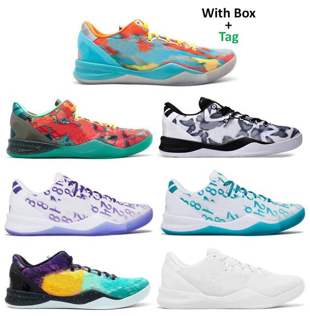 Mamba 8 Protro Basketball Shoes Venice Beach What The Mambacita Easter Court Purple Radiant Emerald Halo Men Women Sports Sneakers