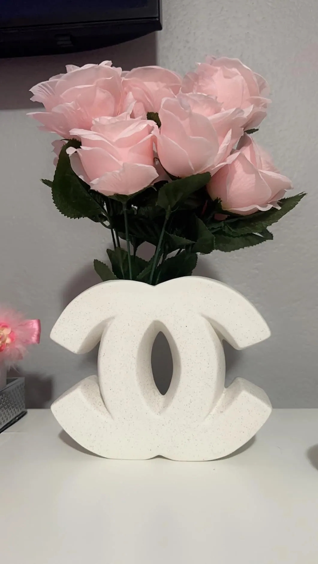 ceramic designer classic shape white INS high-end ral cream style Nordic Dining table decoration vase home entrance ornaments