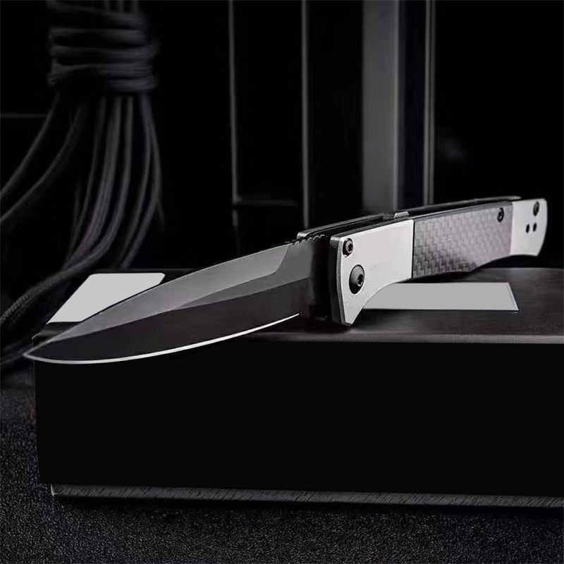 2Models 4170BK BM 4170 Fact Folding Knife 3.95" S90V Blade Carbon Fiber Aluminum Handles Camping Knifes Xmas Gift EDC 417/417BK Tools