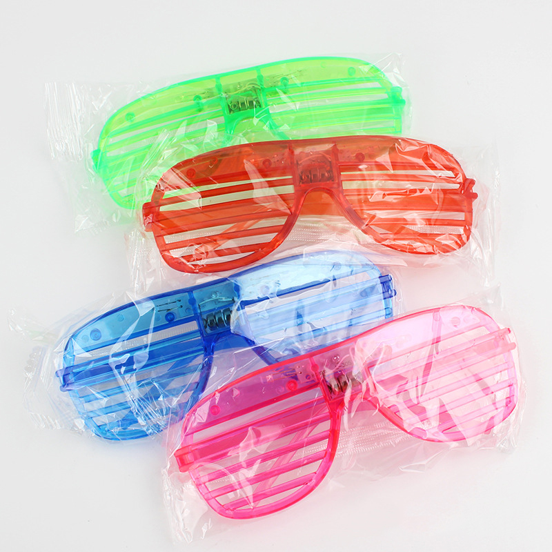 Shutters LED Light Glasses Light Up Kids Toys Christmas Party Supplies Decoration Glowing Sunglasses Glasses 6 Colors