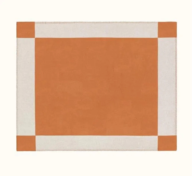 2024 Thick Home Sofa good quailty blanket TOP Selling beige orange black red gray navy Big Size 145*175cm Wool Designer thickening.