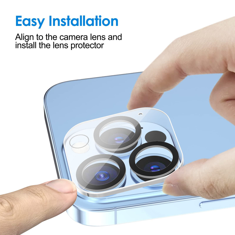 Camera Lens Glass for iPhone 15 PRO MAX 3D Full Cover Protector Films for 16 PRO MAX 13 PRO 12 15