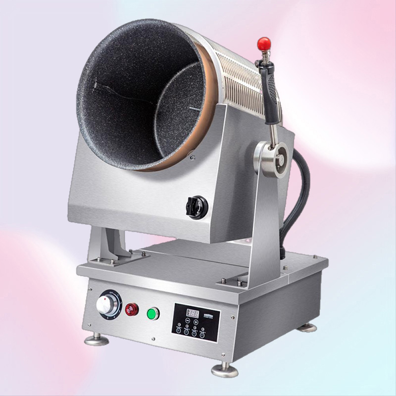 Helpful Restaurant Gas Cooking Machine Multi functional Kitchen Robot Automatic Drum Gas Wok Cooker Stove Kitchen Equipment