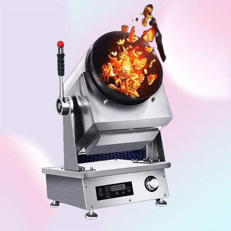 Helpful Restaurant Gas Cooking Machine Multi functional Kitchen Robot Automatic Drum Gas Wok Cooker Stove Kitchen Equipment3408659