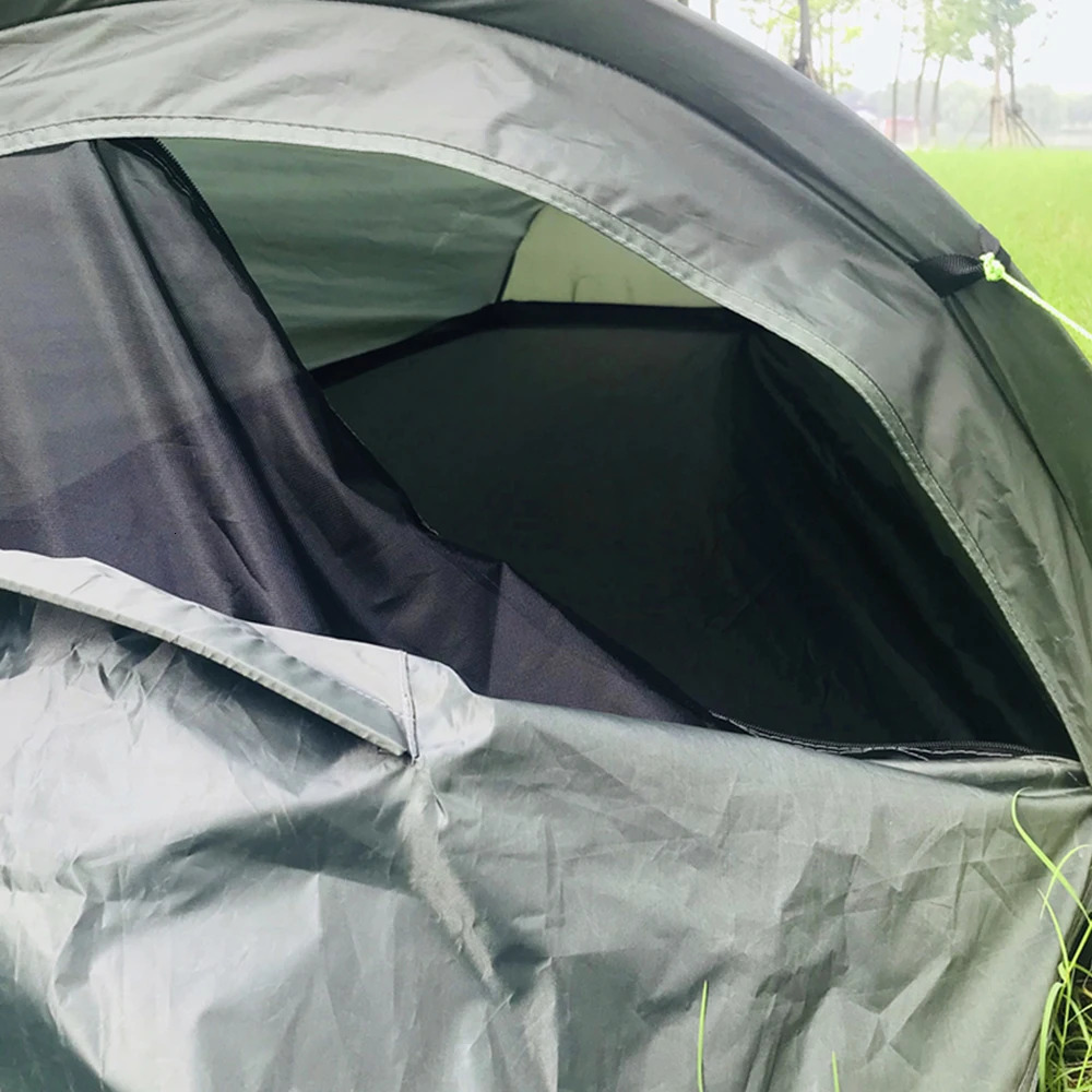 Backpacking Tent Outdoor Camping Sleeping Bag Waterproof Lightweight Single Person 210D Oxford Cloth Bottom 240220