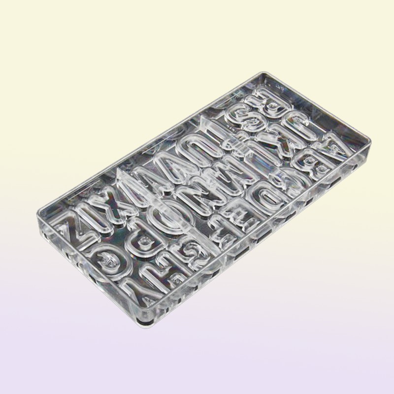 big 3D chocolate molds letters cake pan moldes para chocolates mould DIY for chocolate polycarbonate5555360