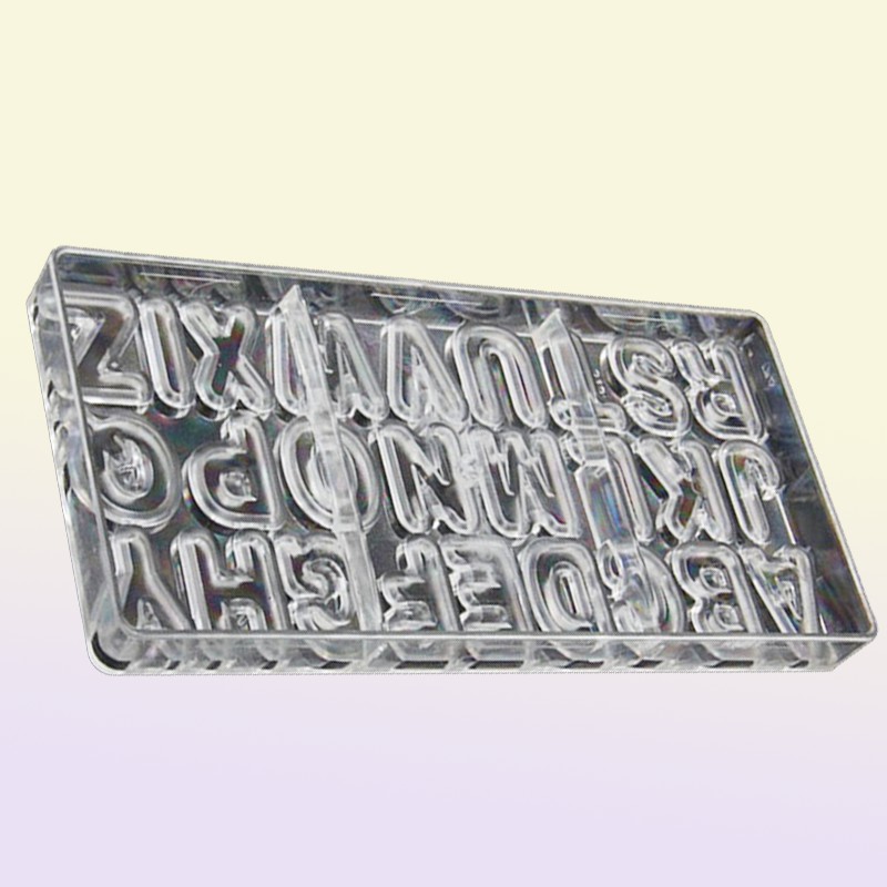 big 3D chocolate molds letters cake pan moldes para chocolates mould DIY for chocolate polycarbonate5555360