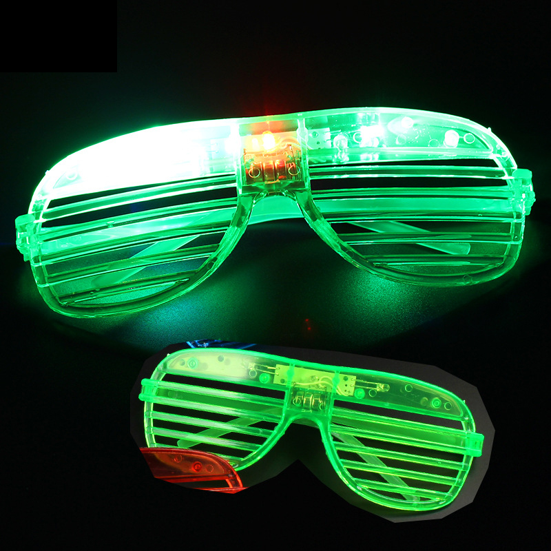 Shutters LED Light Glasses Light Up Kids Toys Christmas Party Supplies Decoration Glowing Sunglasses Glasses 6 Colors
