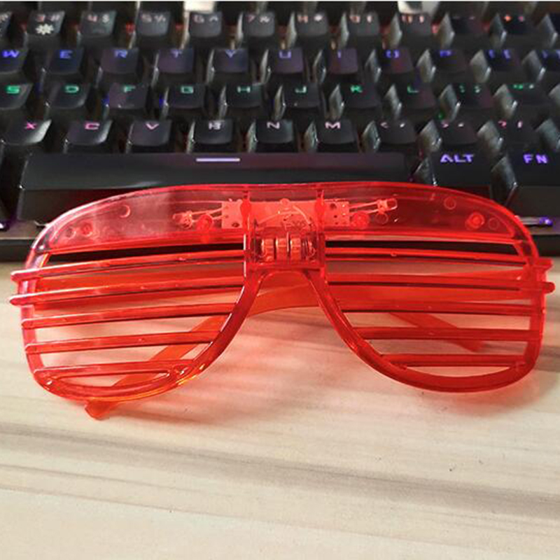 Shutters LED Light Glasses Light Up Kids Toys Christmas Party Supplies Decoration Glowing Sunglasses Glasses 6 Colors
