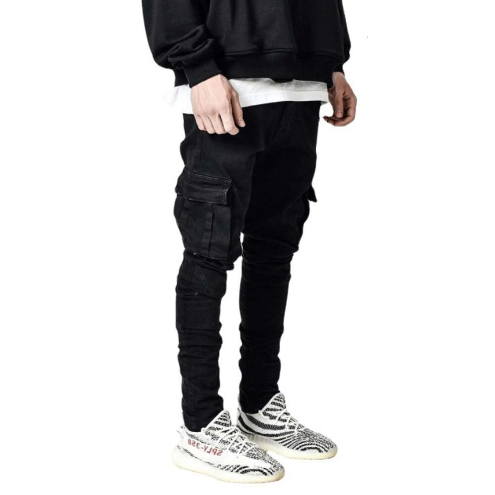 Spring Festival Does Not Close. Jeans Are Hot Selling. Side Pockets, Small Feet, Tight Fitting Jeans for Men