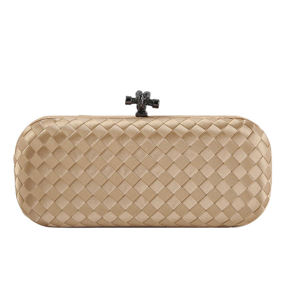 Fashionable twisted rope head woven small square bag, silk texture large handbag, classic versatile banquet cross shoulder women's bag 240222 240222