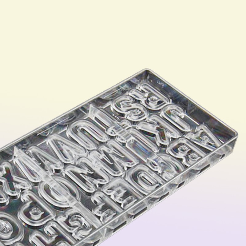 big 3D chocolate molds letters cake pan moldes para chocolates mould DIY for chocolate polycarbonate5555360