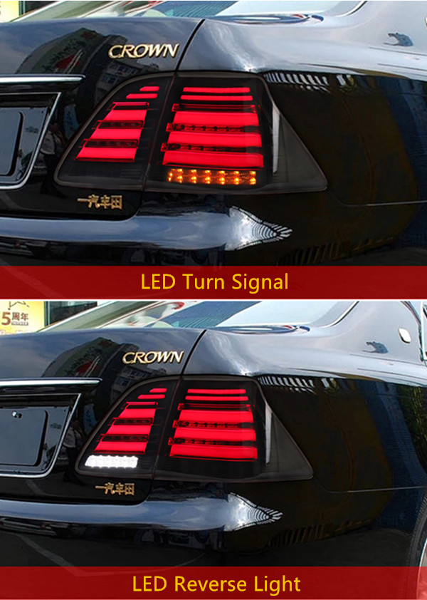 LED Turn Signal Tail Lamp for Toyota Crown Altis Car Taillight 2005-2009 Rear Brake Reverse Light Automotive Accessories