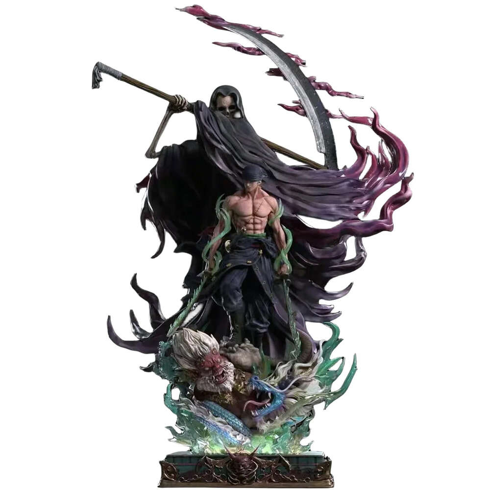 Anime Manga 27cm Japanese Anime One Piece Death Roronoa Zoro PVC Action Figure Adult Collectible Model Toys Gifts