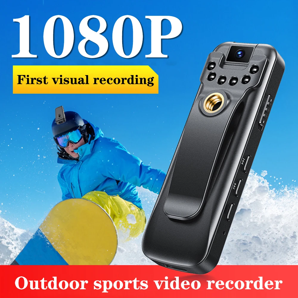 Full HD 1080P Mini Camera Infrared Night Vision Small Body Camera Outdoor Sports DV DVR Surveillance Camcorder Video Recorder