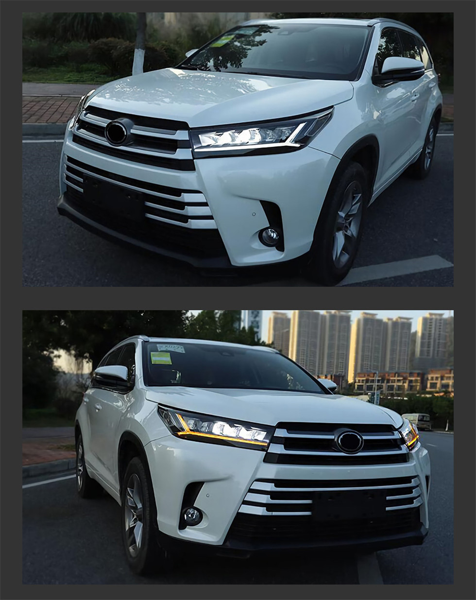 Car Styling for Toyota Highlander 20 18-20 20 Kluger LED Headlight DRL Animation Blue Running Lights Dynamic Signal Assembly