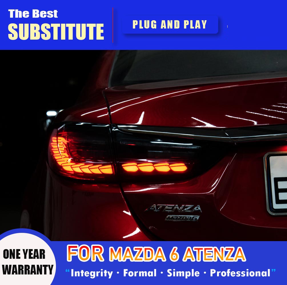 Car Styling Taillight Assembly Brake Reverse Parking Running Lights For Mazda 6 Atenza LED TailLight 13-18 Streamer Turn Signal Auto Parts