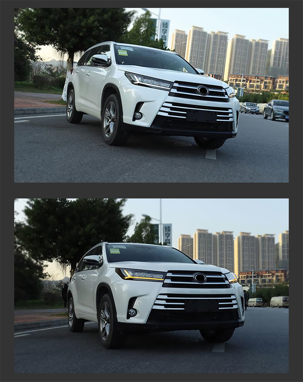 Car Styling for Toyota Highlander 20 18-20 20 Kluger LED Headlight DRL Animation Blue Running Lights Dynamic Signal Assembly