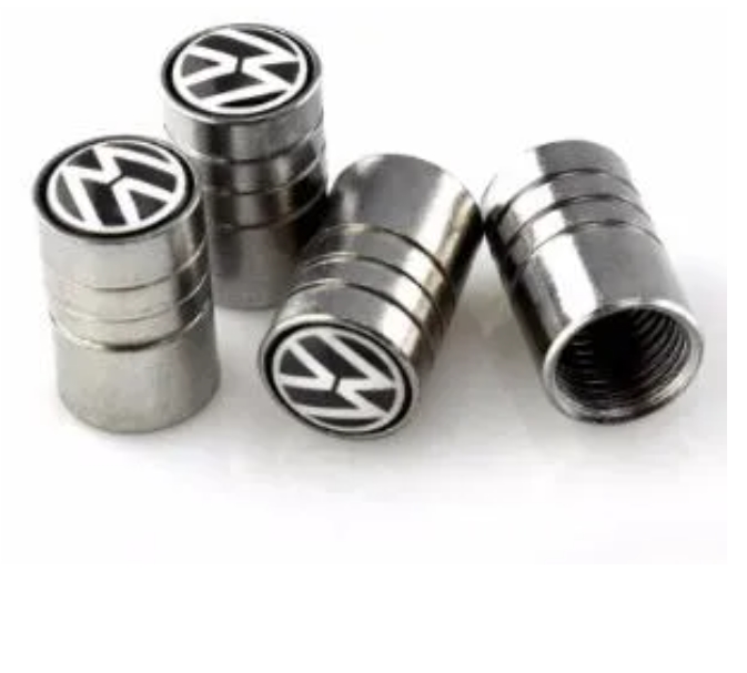 Auto Stickers Tire Wheel Valves Caps For Volkswagen Vw R Polo Passat B5 B6 T5 Golf 4 5 6 7 Touran Jetta Tiguan Car Styling
