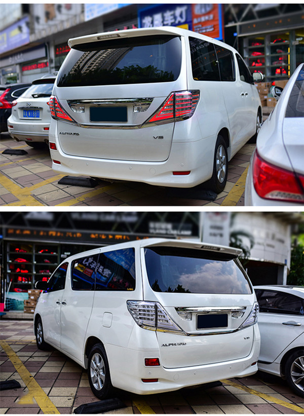 LED Turn Signal Tail Lamp for Toyota Alphard Car Taillight 2009-2014 Rear Brake Reverse Light Automotive Accessories