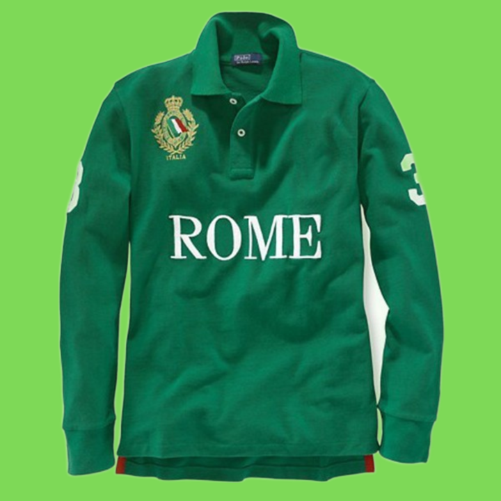 Mens designer long Men039s TShirts sleeve polos t shirts with embroidery technology cotton fashion casual polos shirt