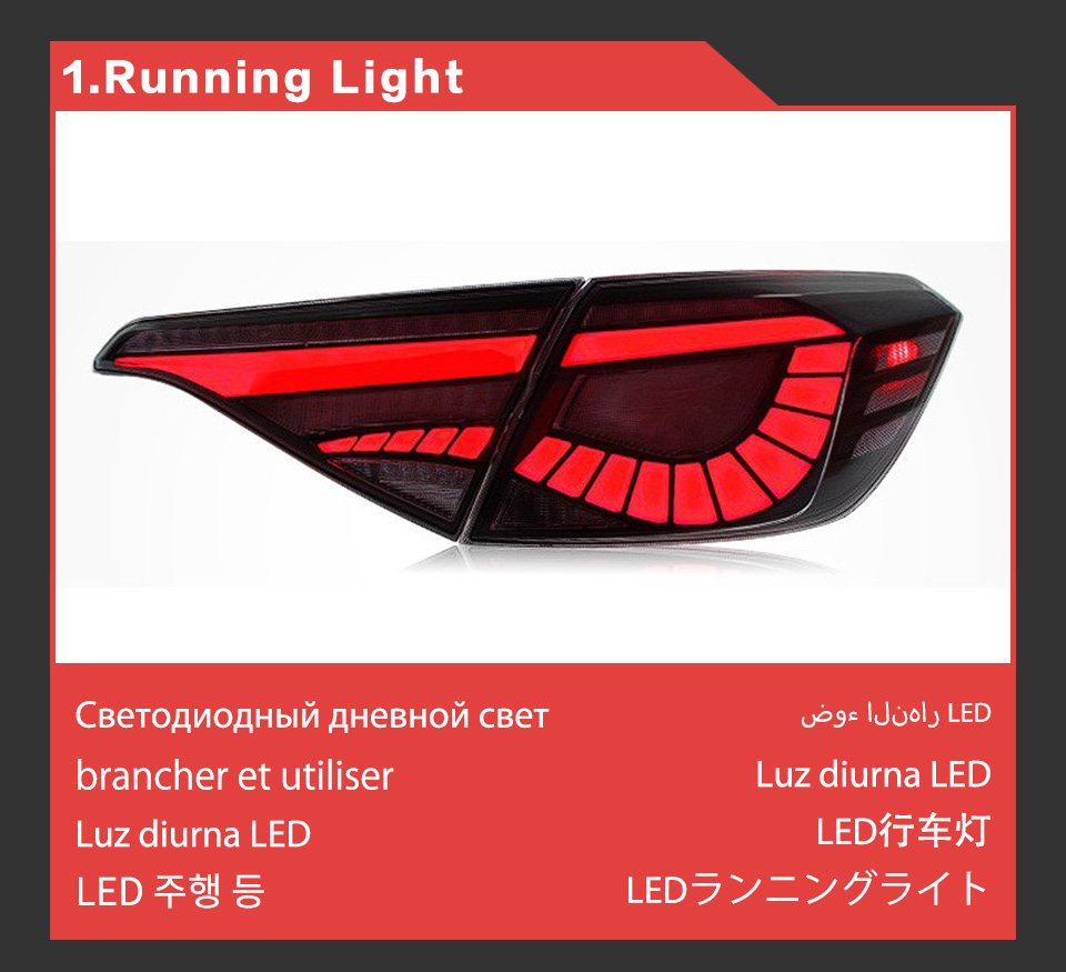 LED Turn Signal Tail Lamp for Honda Civic X G11 Car Taillight 2021-2022 Rear Brake Reverse Light Automotive Accessories