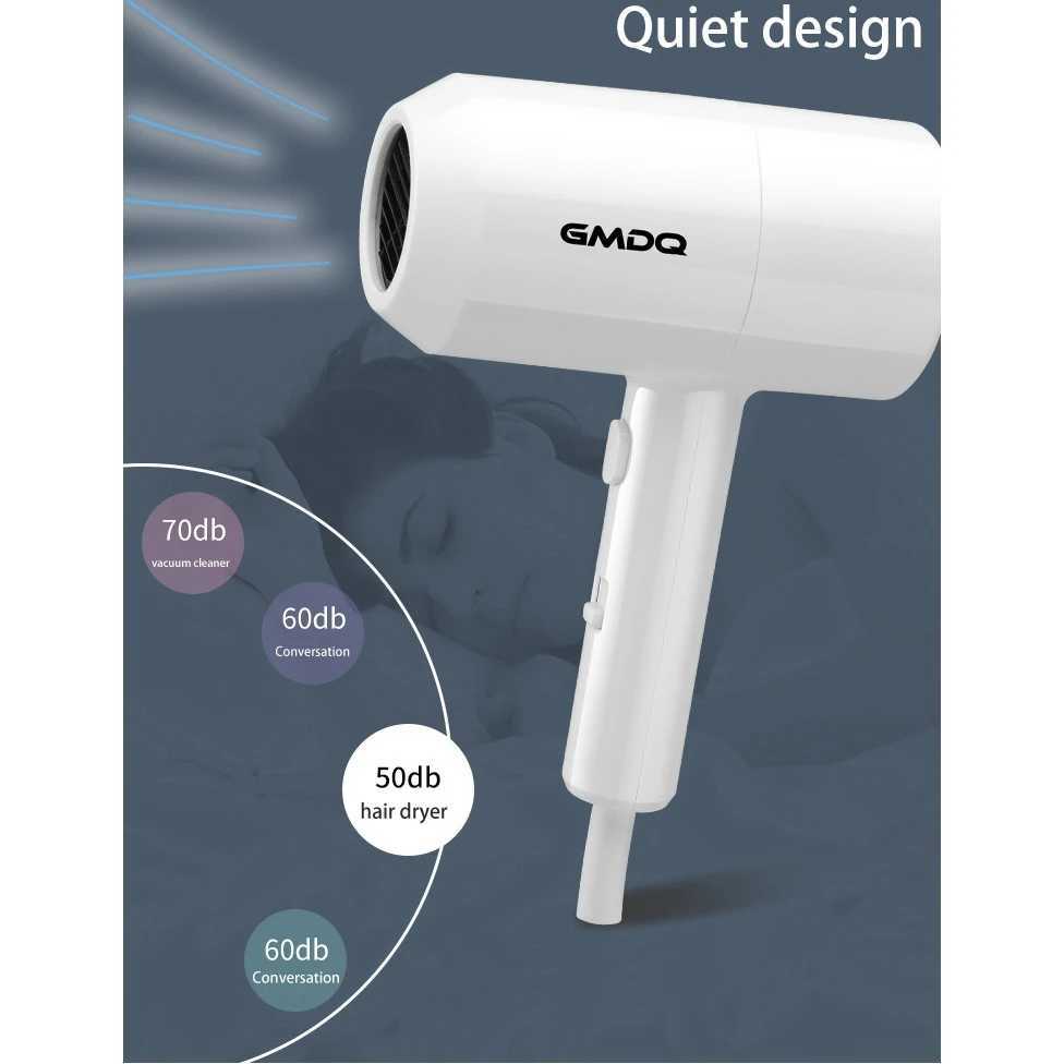 Hair Dryers GMDQ Hot Cold Wind Blow Hair Dryer Electric Wall Mount Bathroom Hotel Negative Ion Blower with USB Bracket Black EU Plug 240401