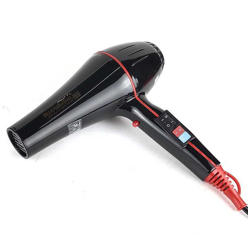 Hair Dryers Big AC Motor Real 2200W Professional Powerful Hair Dryer Fast Heating Hot And Cold Adjustment Air Blow Dryer For Hair Salon Use 240401