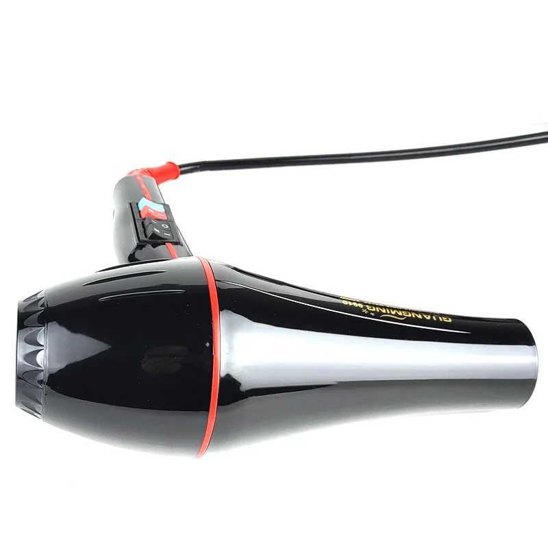 Hair Dryers Big AC Motor Real 2200W Professional Powerful Hair Dryer Fast Heating Hot And Cold Adjustment Air Blow Dryer For Hair Salon Use 240401