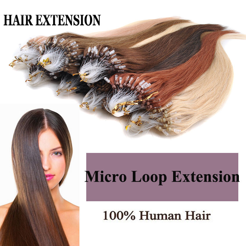 2024 New year Micro Loop Human Hair Deep wave Micro Ring Hair Beads Extensions Color 200G curly Link Ring Hair Extensions 1g/strand 200strands