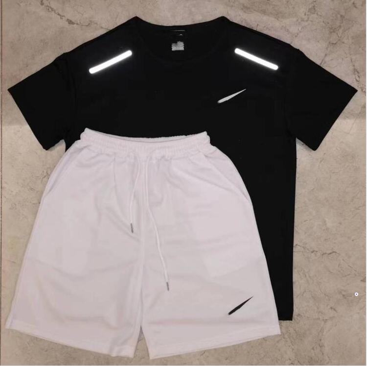 2025 mens tracksuits tech set designer tracksuit shirts shorts two-piece womens fiess suit print quick drying and breathable sportswear basketball t-shirt A8