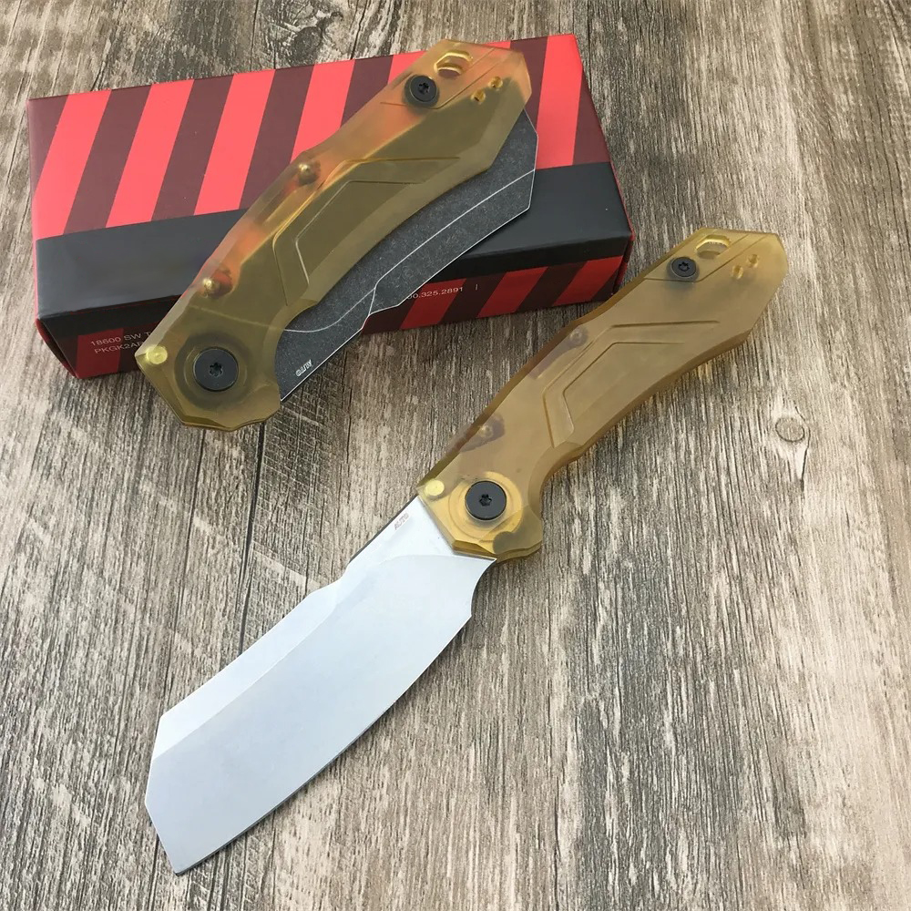 Outdoor 7850 Automatic Pocket Knife D2 Cleaver Blade PEI Plastic handle EDC Tactical Survival Camping Tools 9000 7550 7200 3655 7800-Launch 14