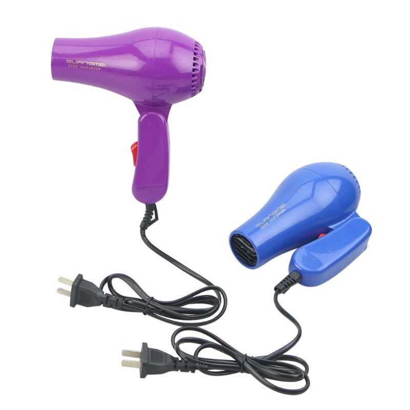 Hair Dryers Foldable Portable Mini Hair Blow Dryer 850W Traveller Hair Dryer Compact Blower Power Adapter Converter Voltage Transformer 240401