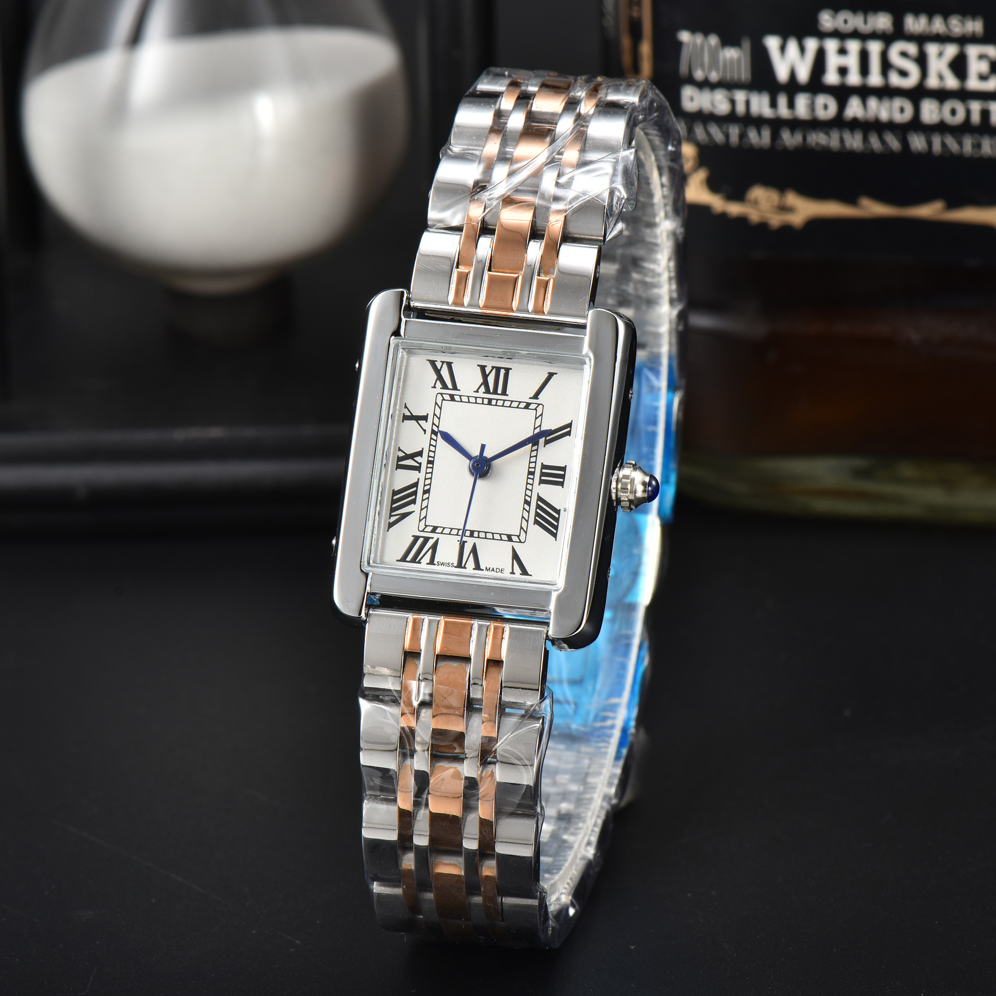 Luxury Watch Womens Watch Square tank Watches diamonds Quartz Movement Stainless Steel Bracelet Sapphire Glass Waterproof women Wristwatches #326