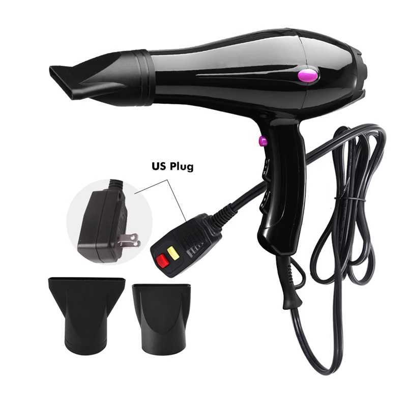 Hair Dryers Professional High-Power Hair Dryer Wind Speed Adjustment 100-110V Strong Barber Salon Styling Tools Hot/Cold Air Blow Home 240401