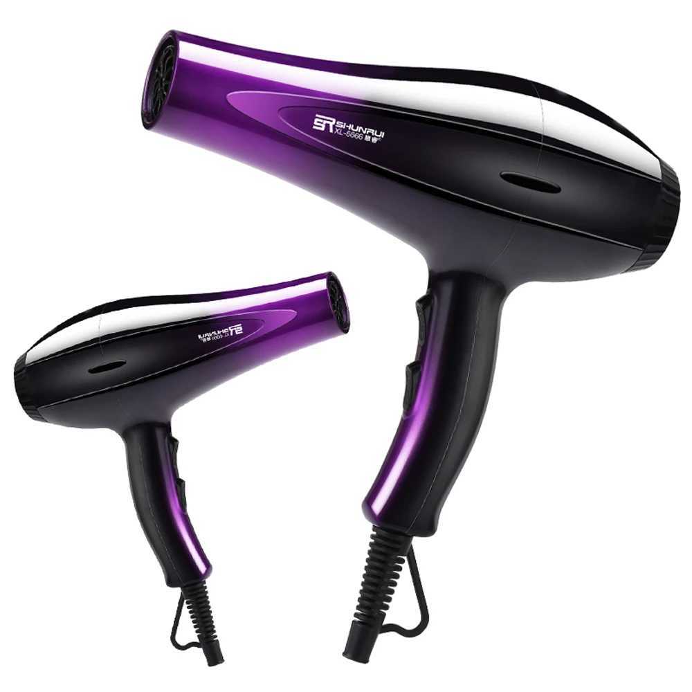 Hair Dryers 220V New Blow Dryer Household High-power 2000W Hair Dryer Electric Hair Dryer Household Salon Hairdressing Blow Canister EU Plug 240401