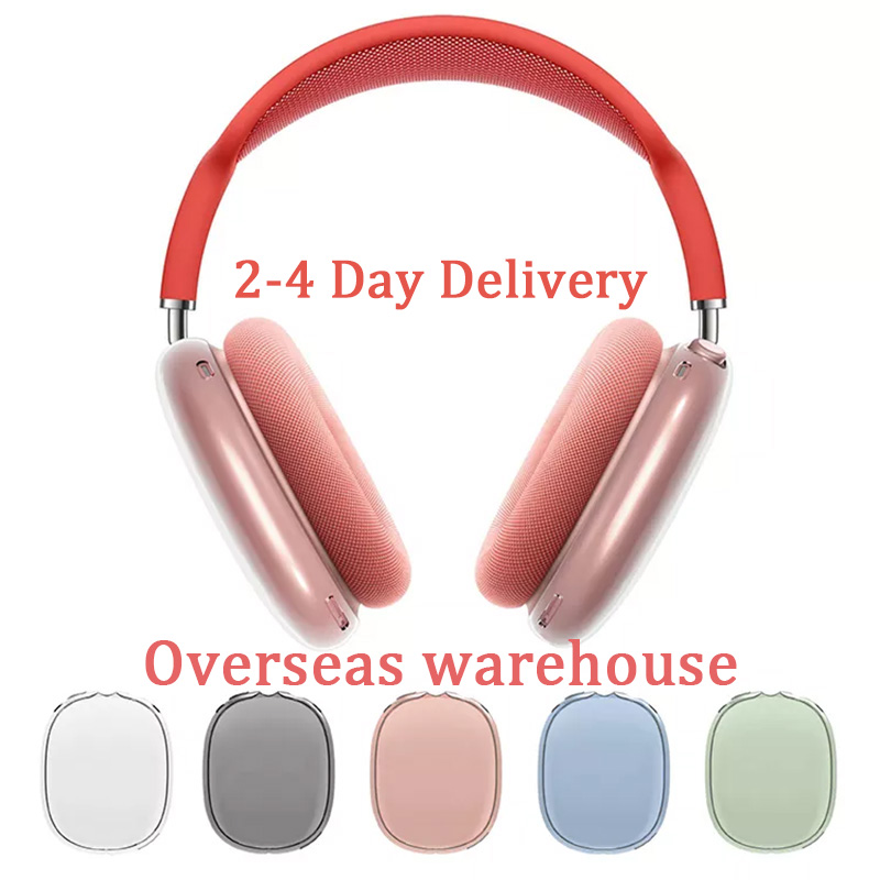 For Airpods Max bluetooth earbuds Headphone Accessories Transparent TPU Solid Silicone Waterproof Protective case AirPod Maxs Headphones Headset cover Case