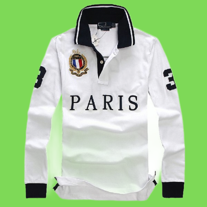 Mens designer long Men039s TShirts sleeve polos t shirts with embroidery technology cotton fashion casual polos shirt