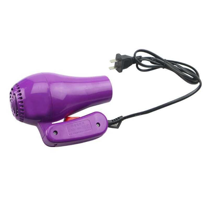 Hair Dryers Foldable Portable Mini Hair Blow Dryer 850W Traveller Hair Dryer Compact Blower Power Adapter Converter Voltage Transformer 240401