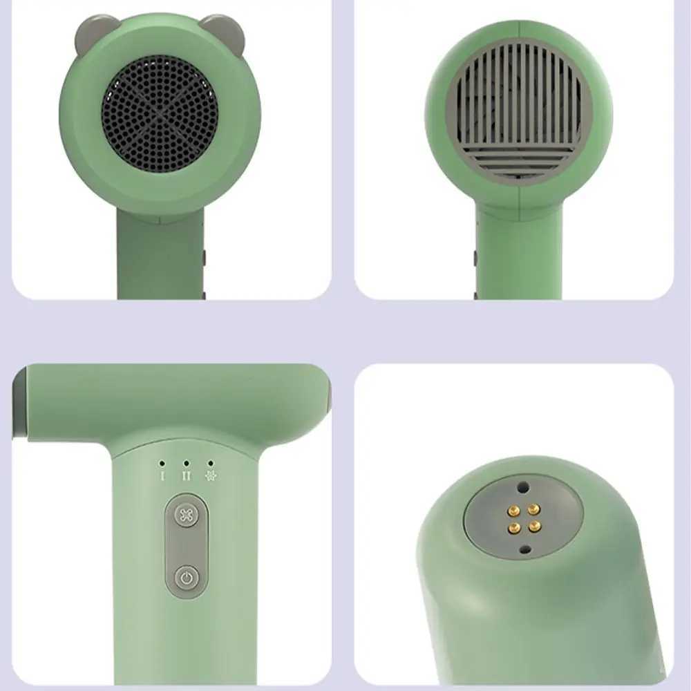 Hair Dryers (Promotion) Cordless Hair Dryer Wireless Hair Dryer Negative Irons Portable Children Travel Rechargeable Blow Dryer 240401