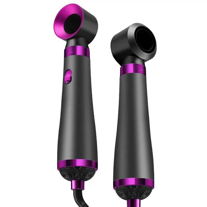 Hair Dryers 5 In 1 Hair Dryer Hot Air Comb Electric Curling Straight Hair Comb Negative Ion Hair Dryer One Step Brush 220V EU 110V US 240401