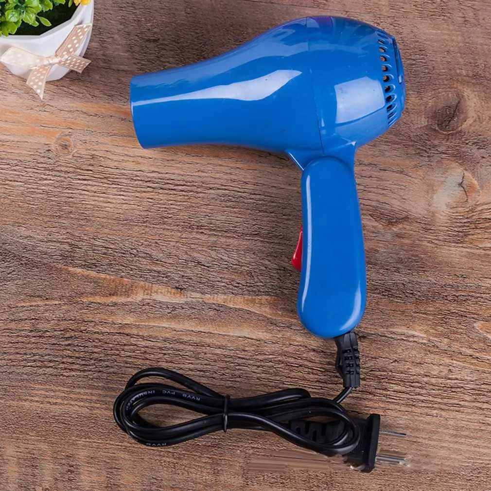 Hair Dryers Mini Professional Hair Dryer Collecting Nozzle 220V Foldable Travel Household Electric Hair Blower Retractable Power Cord 240401