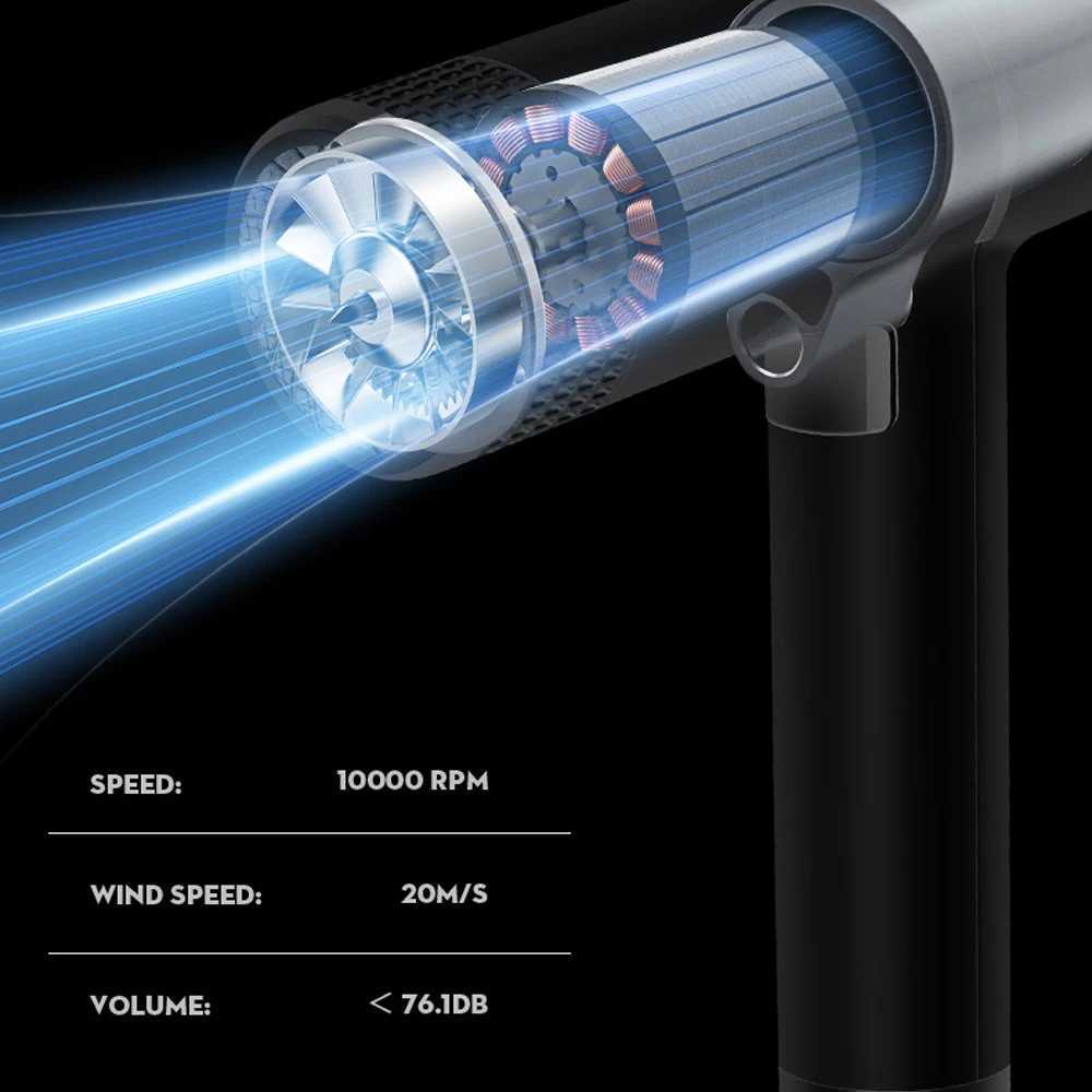 Hair Dryers Hot and Cold Wind Hair Dryer 1200W Blow Dryer For Salons and Household Use Hairdryer With Diffuser and Nozzle 240401